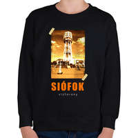 printfashion siófok-víztorony - Gyerek pulóver - Fekete