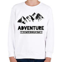 printfashion Mountain adventure - Gyerek pulóver - Fehér