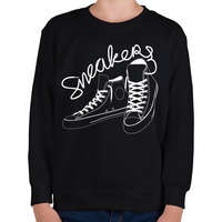 printfashion Tornacipő - Gyerek pulóver - Fekete