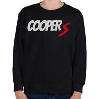 printfashion COOPER S - Gyerek pulóver - Fekete