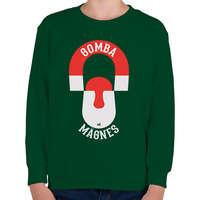 printfashion Gomba mágnes gombász ajándék - Gyerek pulóver - Sötétzöld