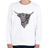 printfashion skót felfoldi boci - Gyerek pulóver - Fehér