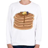 printfashion Amerikai palacsinta - Gyerek pulóver - Fehér
