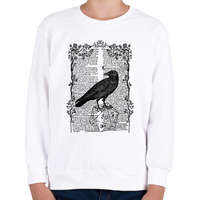 printfashion A Holló - Gyerek pulóver - Fehér