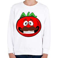 printfashion Tomato Man - Gyerek pulóver - Fehér