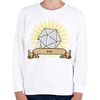 printfashion A pap - Gyerek pulóver - Fehér