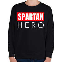 printfashion SPARTAN HERO - Gyerek pulóver - Fekete