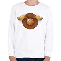 printfashion Arany labda - Gyerek pulóver - Fehér