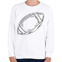 printfashion Amerikai focilabda - Gyerek pulóver - Fehér