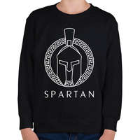 printfashion Spartan - Gyerek pulóver - Fekete