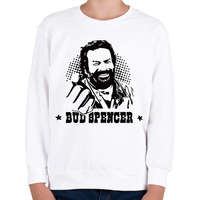 printfashion Bud Spencer öklös póló - Gyerek pulóver - Fehér