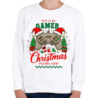 printfashion Gamer pajama (2) - Gyerek pulóver - Fehér