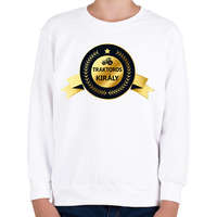 printfashion Traktoros király - Arany - Gyerek pulóver - Fehér