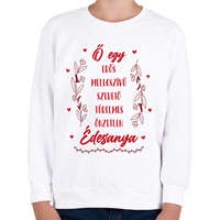 printfashion Ő egy Édesanya - Gyerek pulóver - Fehér