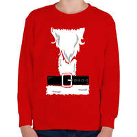 printfashion mikulás jelmez - Gyerek pulóver - Piros