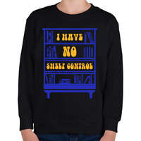 printfashion I have no s(h)elf control - Gyerek pulóver - Fekete