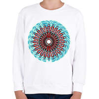 printfashion duo mandala - Gyerek pulóver - Fehér