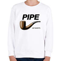 printfashion Pipe- Nike - Gyerek pulóver - Fehér