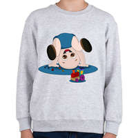 printfashion Baba és a kis vonat - Gyerek pulóver - Sport szürke