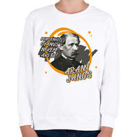 printfashion Arany János - Mindenki gyanús - Gyerek pulóver - Fehér