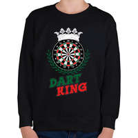 printfashion Dart King - Gyerek pulóver - Fekete