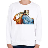 printfashion Bud Spencer and Terence Hill - Gyerek pulóver - Fehér