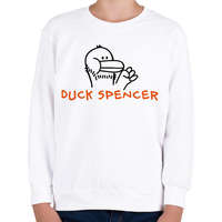 printfashion Duck Spencer - Gyerek pulóver - Fehér