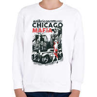 printfashion Amerikai Maffia - Gyerek pulóver - Fehér