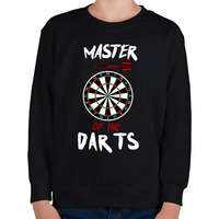 printfashion Master of the dart - Gyerek pulóver - Fekete