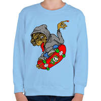 printfashion E.T. on the board - Gyerek pulóver - Világoskék