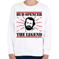 printfashion Bud Spencer - The legend - Gyerek pulóver - Fehér