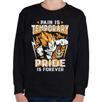 printfashion A fájdalom múlandó, a dicsőség örök - Gyerek pulóver - Fekete