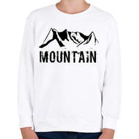 printfashion Mountain - Gyerek pulóver - Fehér