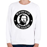 printfashion Bud spencer the legend - Gyerek pulóver - Fehér
