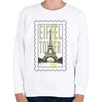 printfashion Eiffel Tower - Gyerek pulóver - Fehér