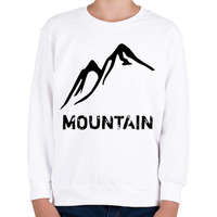 printfashion Mountain - Gyerek pulóver - Fehér