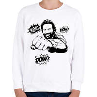 printfashion Bud Spencer - Gyerek pulóver - Fehér