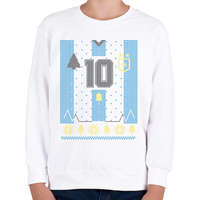 printfashion Argentin mez - Gyerek pulóver - Fehér