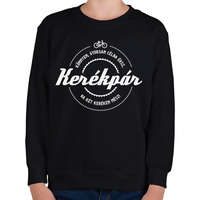 printfashion kerekpar-white - Gyerek pulóver - Fekete