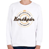 printfashion kerekpar-brown-orange - Gyerek pulóver - Fehér