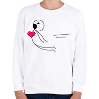 printfashion Mágneses vonzás - Férfi - Gyerek pulóver - Fehér