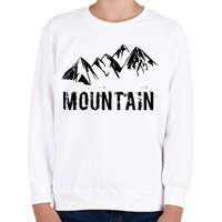printfashion Mountain - Gyerek pulóver - Fehér