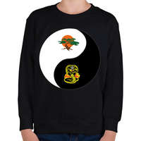 printfashion Dojo yin-yang - Gyerek pulóver - Fekete