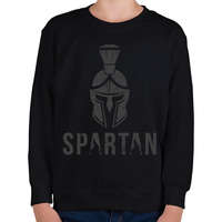 printfashion Spartan - Gyerek pulóver - Fekete