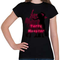 printfashion party monster - Női póló - Fekete