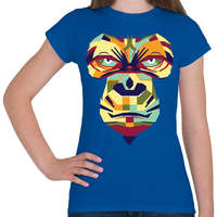 printfashion Gorilla art - Női póló - Királykék
