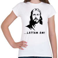 printfashion ... láttam ám! - Vicces Jézus feliratos minta - Női póló - Fehér