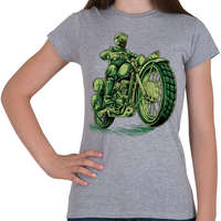 printfashion Cafe racer - Női póló - Sport szürke