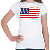 printfashion USA zászló - Női póló - Fehér