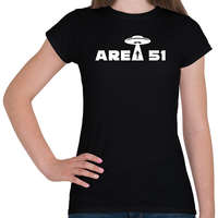 printfashion Area 51 - Női póló - Fekete